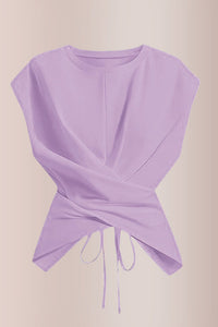 Willluxe® Criss-Cross Wrap Crop Top