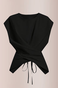 Willluxe® Criss-Cross Wrap Crop Top