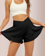 Willluxe® Women's Flowy Crossover Skort