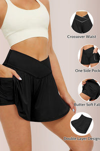 Willluxe® Women's Flowy Crossover Skort