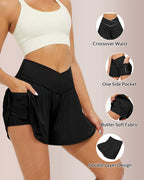 Willluxe® Women's Flowy Crossover Skort