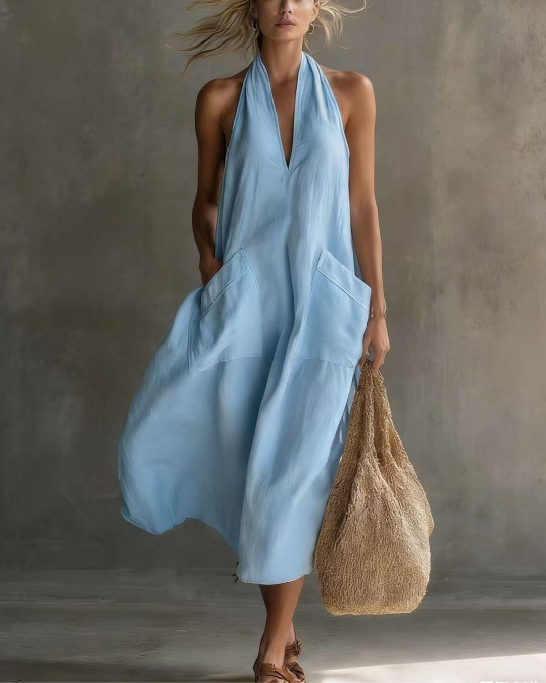 Willluxe® Halter Maxi Dress