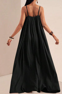 Willluxe® Pleated Slip Flowy Casual Maxi Dress