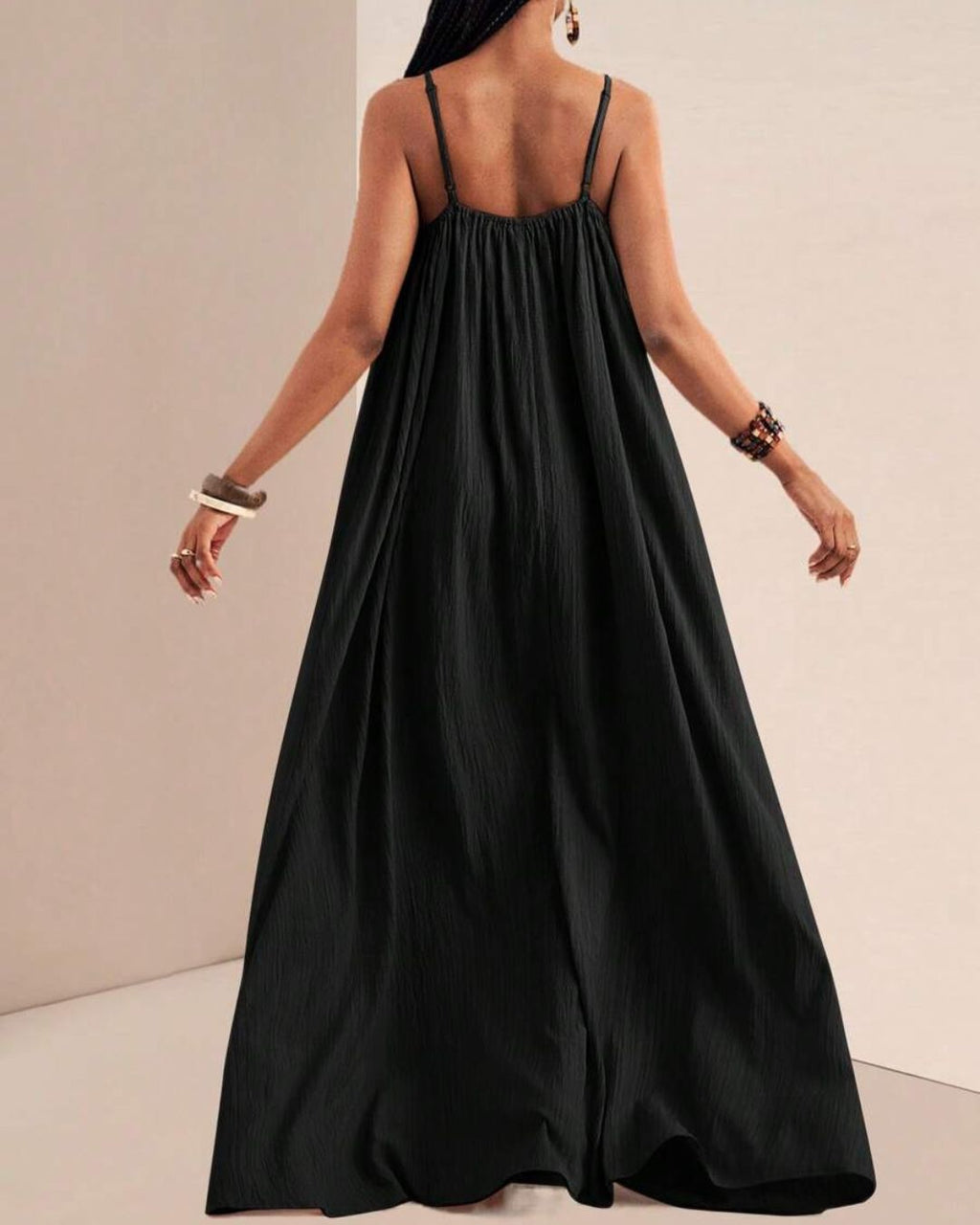 Willluxe® Pleated Slip Flowy Casual Maxi Dress