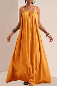 Willluxe® Pleated Slip Flowy Casual Maxi Dress