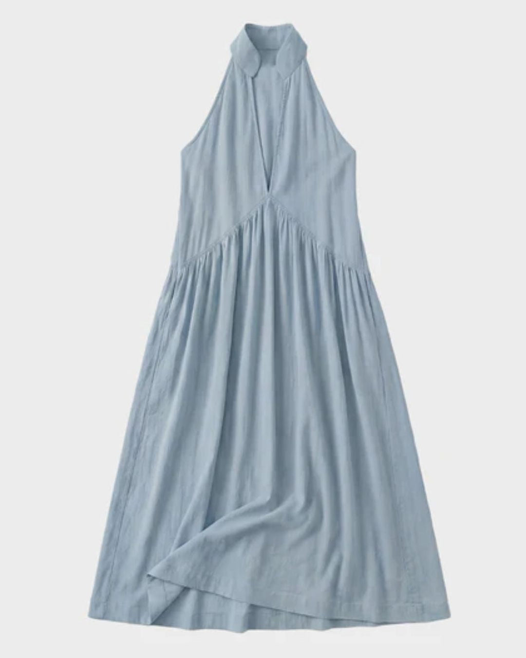 Willluxe® Sculpting Flowy Halter Maxi Dress with Pockets