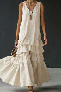 Willluxe® Elegant Romantic Layered Ruffle Long Dress