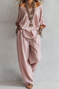 Willluxe® Casual Wide-leg Pants Set