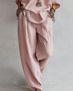 Willluxe® Casual Wide-leg Pants Set