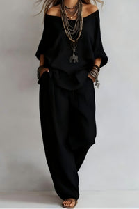 Willluxe® Casual Wide-leg Pants Set