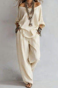 Willluxe® Casual Wide-leg Pants Set