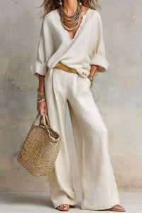 Willluxe® Natural Loose Fitting Resort Wear Set