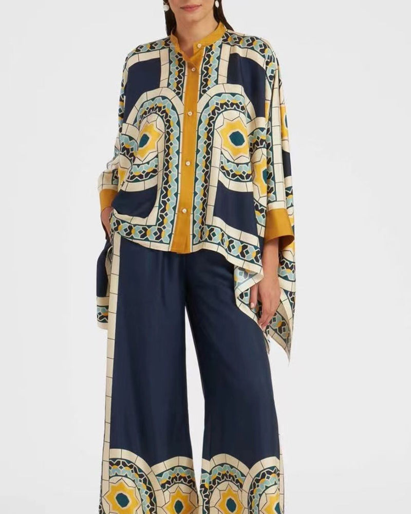 Willluxe® Place-Print Collared Set