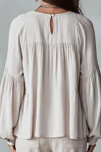 Willluxe® Airy Vintage-Inspired Ruffle Soft Ruffle Bohemian Blouse