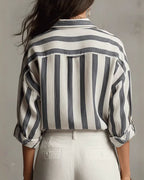 Willluxe® Casual Striped Long-Sleeved Shirt