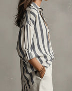 Willluxe® Casual Striped Long-Sleeved Shirt