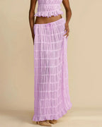 Willluxe® Romance Pleated Back Halter Tank Set