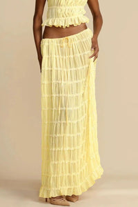 Willluxe® Romance Pleated Back Halter Tank Set