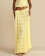 Willluxe® Romance Pleated Back Halter Tank Set