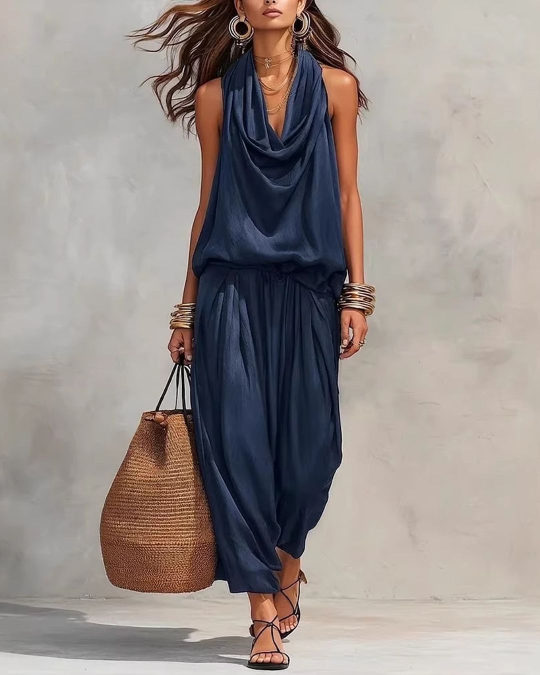 Willluxe® Nomadic Draped Pants Set