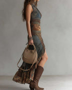 Willluxe® Quiet Drape MIdi Dress