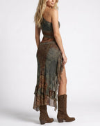 Willluxe® Quiet Drape MIdi Dress