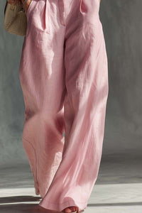 Willluxe® Elegant Vintage Versatile Cotton Wide-leg Pants Overalls