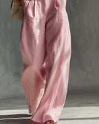 Willluxe® Elegant Vintage Versatile Cotton Wide-leg Pants Overalls