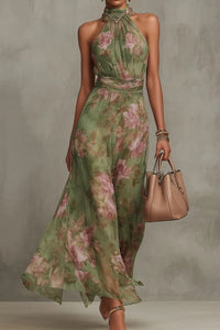 Willluxe® Gathered Halter Midi Dress