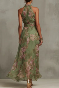 Willluxe® Gathered Halter Midi Dress