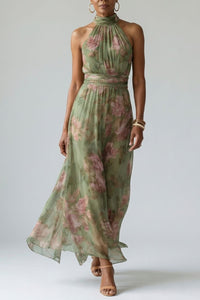 Willluxe® Gathered Halter Midi Dress