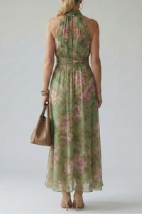 Willluxe® Gathered Halter Midi Dress
