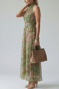 Willluxe® Gathered Halter Midi Dress