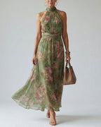Willluxe® Gathered Halter Midi Dress