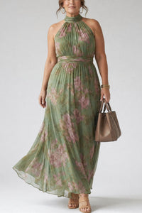 Willluxe® Gathered Halter Midi Dress
