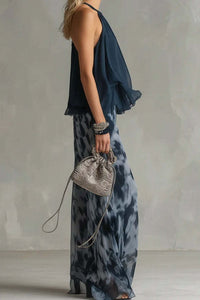Willluxe® Ludovica Off-Shoulder Blouse and Pants Set Elegant Two-Piece Outfit