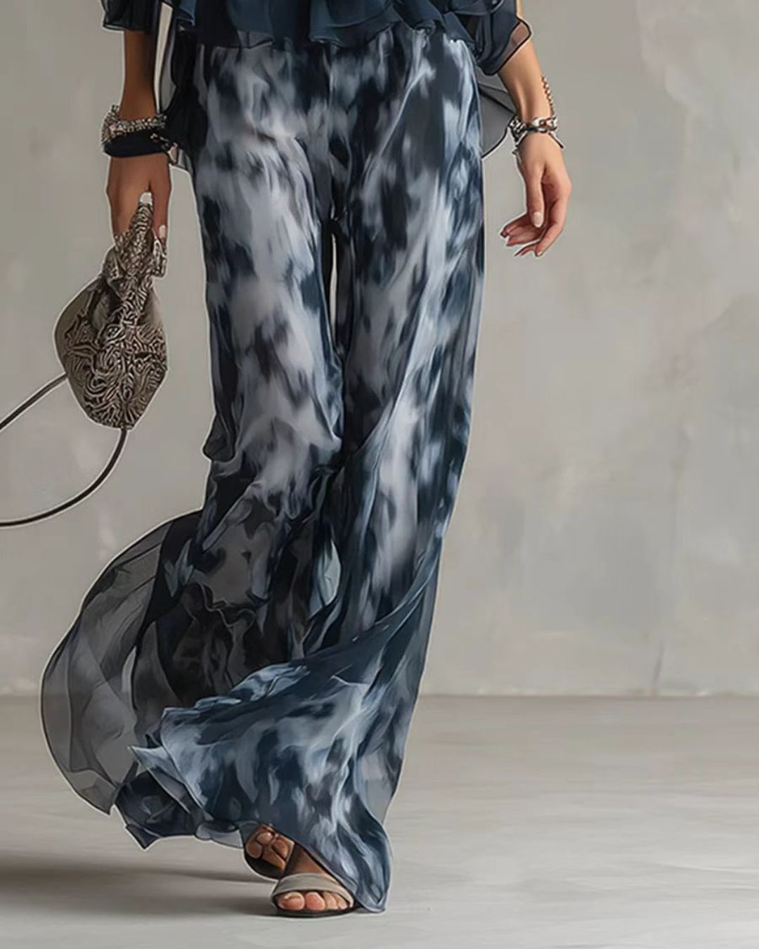 Willluxe® Ludovica Off-Shoulder Blouse and Pants Set Elegant Two-Piece Outfit