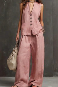 Willluxe® Breezy Summer Waistcoat & Trousers Suit