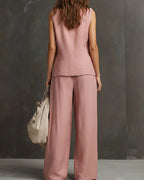 Willluxe® Breezy Summer Waistcoat & Trousers Suit