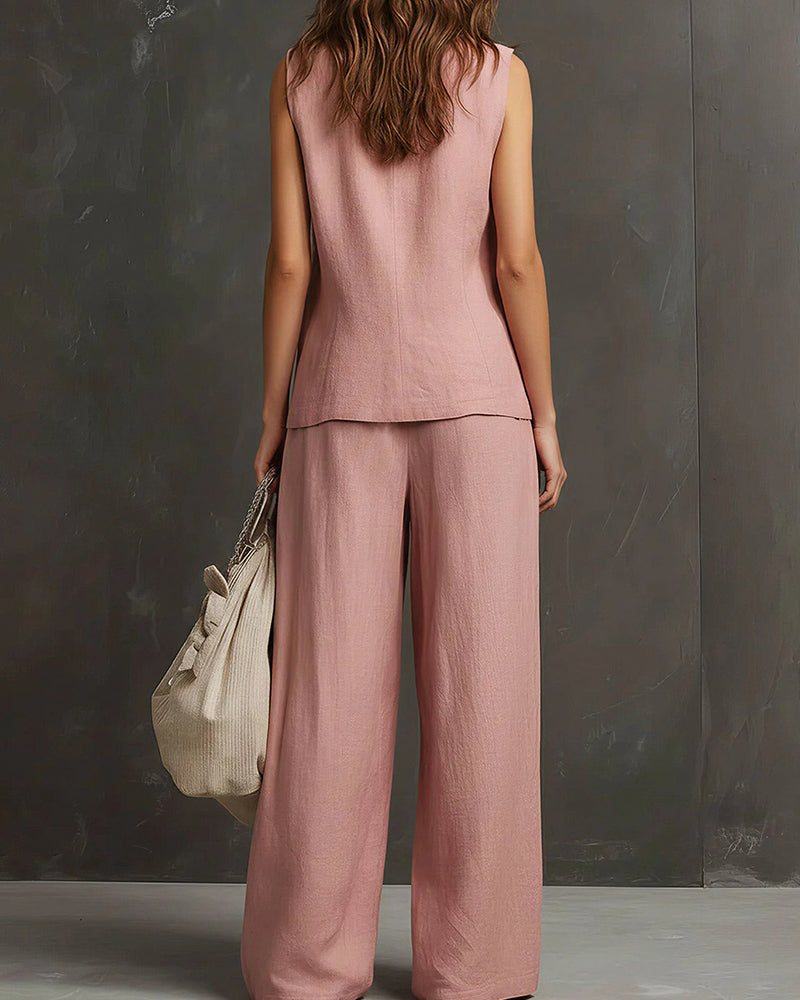 Willluxe® Breezy Summer Waistcoat & Trousers Suit
