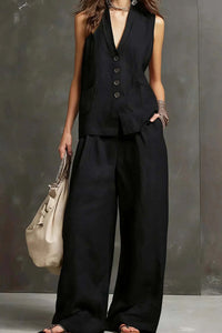 Willluxe® Breezy Summer Waistcoat & Trousers Suit