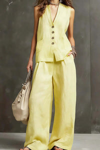Willluxe® Breezy Summer Waistcoat & Trousers Suit