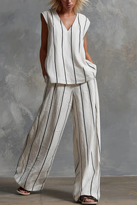 Willluxe® Effortless Striped Two-Piece Set