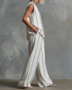 Willluxe® Effortless Striped Two-Piece Set