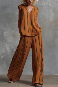 Willluxe® Effortless Striped Two-Piece Set