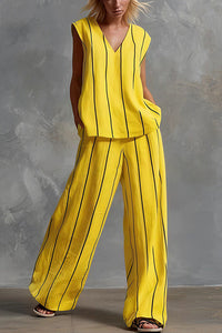 Willluxe® Effortless Striped Two-Piece Set