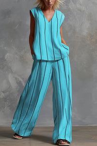 Willluxe® Effortless Striped Two-Piece Set