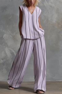 Willluxe® Effortless Striped Two-Piece Set