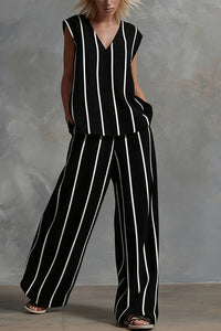 Willluxe® Effortless Striped Two-Piece Set