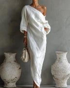 Willluxe® One-Shoulder Maxi Dress